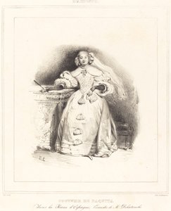 Costume of Paquita in the Queen of Spain by Eugene Louis Lami