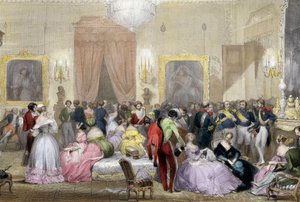 Evening in home of Dukes of Orleans by Eugene Louis Lami