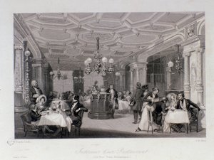 View of the interior of the restaurant 