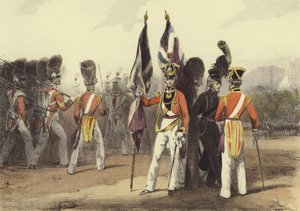 Officers of the Guards by Eugene Louis after Lami