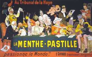 Cartoon poster on the Peace Conference in the Hague in 1899: 