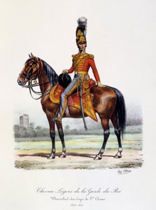 Chevau-Légers de la Garde du Roi, Maréchal-des-Logis de 1er Classe, 1814-15