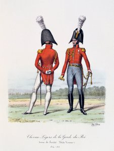 Chevau-Légers de la Garde du Roi, Tenue de Société and Petite Tenue, 1814-15