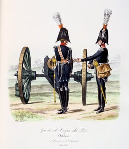 Gardes-du-Corps de Roi, Artillery by Eugene Titeux