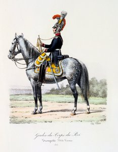 Gardes-du-Corps de Roi, Trumpeter Petite Tenue, 1815