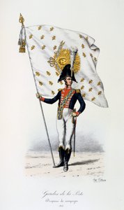Gardes de la Porte, Campaign Flag, 1815