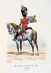 Grenadiers à Cheval du Roi, Trumpeter, 1814-15