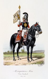 Mousquetaires Noirs, Standard Bearer, 1814-15
