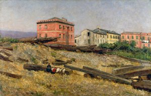 Houses in the Ligurian Apennines by Eugenio Gignous