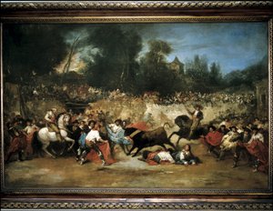 The Bull with Collar by Eugenio Lucas Villaamil