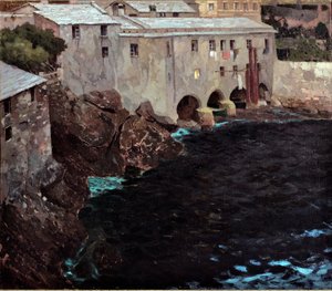 The Arches of the Abbey of San Fruttuoso by Eugenio Olivari