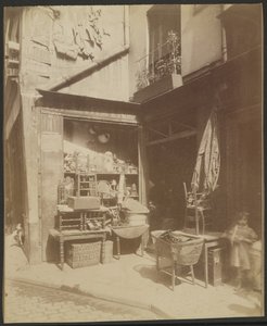 Antique Dealer, A Corner of Beaubourg Street, 8. (4) by Eugène Atget