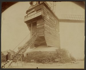 Montmartre, Moulin de la Galette, Rue Lepic by Eugène Atget