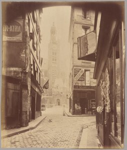 Saint-Étienne-du-Mont, rue de la Montagne Sainte-Geneviève by Eugène Atget