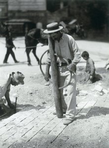Street Paver, 1910 by Eugène Atget