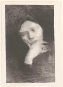 Portrait of a Meditating Woman by Eugène Carrière