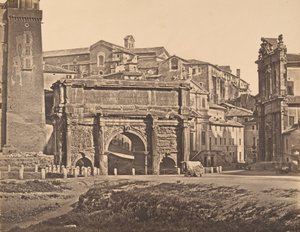 Arch of Septimius Severus, 1848-52 by Eugène Constant