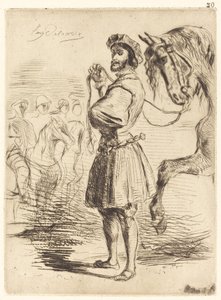 A Lord from the Period of Francis I by Eugène Delacroix
