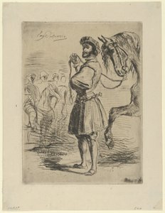 A Nobleman from the Time of Francis I by Eugène Delacroix
