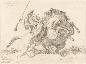 Encounter of the Moorish Horsemen, 1834