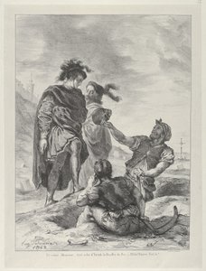 Hamlet and Horatio before The Gravediggers, 1843 by Eugène Delacroix
