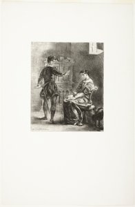 Hamlet and Ophelia by Eugène Delacroix