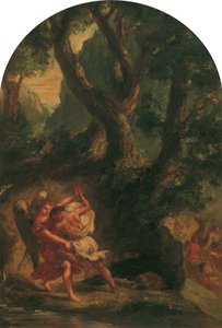 Jacob Wrestling with the Angel by Eugène Delacroix