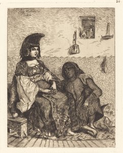 Jewish Woman of Algiers by Eugène Delacroix