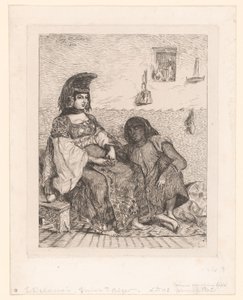 Jewish Woman from Algiers by Eugène Delacroix