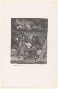 Mephisto Appears to Faust (Faust, Tragedy by M. de Goethe)
