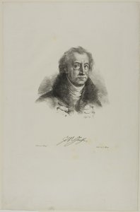 Portrait of Goethe, from Faust by Eugène Delacroix