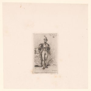 Soldier with Sword by Eugène Delacroix