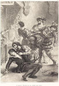The Death of Hamlet Act V, Scene II by Eugène Delacroix