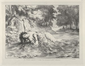 The Death of Ophelia, 1843 by Eugène Delacroix