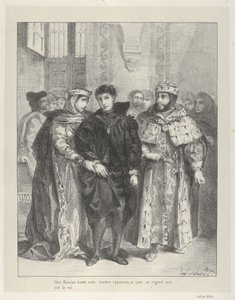 The Queen Tries to Console Hamlet, 1834 by Eugène Delacroix