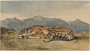 Tiger, c. 1830 by Eugène Delacroix