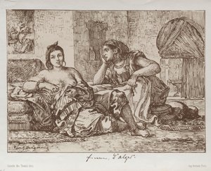 Women of Algiers by Eugène Delacroix