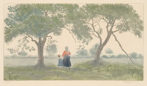 The Apple Trees by Eugène Delâtre
