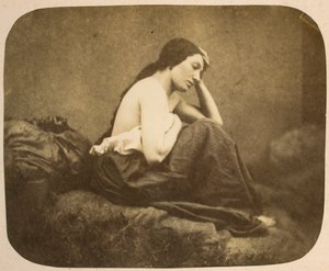 Female Portrait by Eugène Durieu