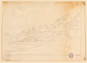 Houses of a Town at the Edge of a Rocky Shore