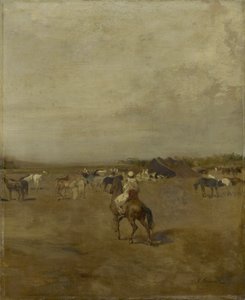 Arabian Encampment by Eugène Fromentin