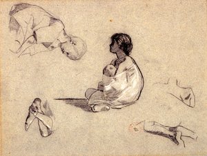 Studies of Arab Children by Eugène Fromentin