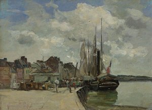 Honfleur: The Port by Eugene Louis Boudin