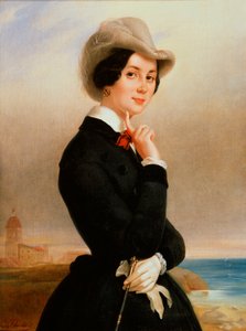 Portrait of the actress of the Imperial theatre Vera Samoylova