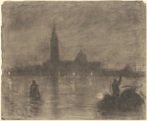 Evening, San Giorgio Maggiore, Venice by Eugène Vail