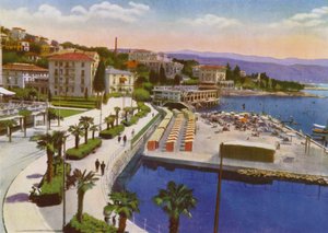 Abbazia, now Opatija in Croatia: Slatina e Spiaggia Savoia