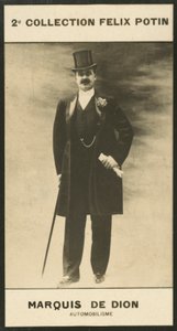 Albert-Jules-Felix-Philippe Marquis De Dion, Automobilism by European Photographer