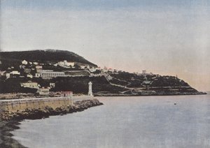 Entrance to the Port of Nice and Mount Boron