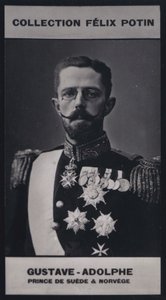Gustave, Crown Prince of Sweden and Norway (1858) (b/w photo) by European Photographer
