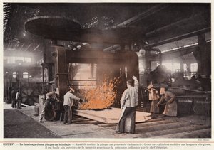 Krupp, Rolling an Armor Plate by European Photographer